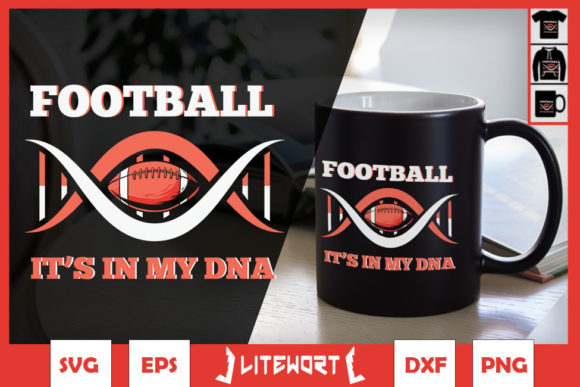 A Bold Graphic for Football Craft Products