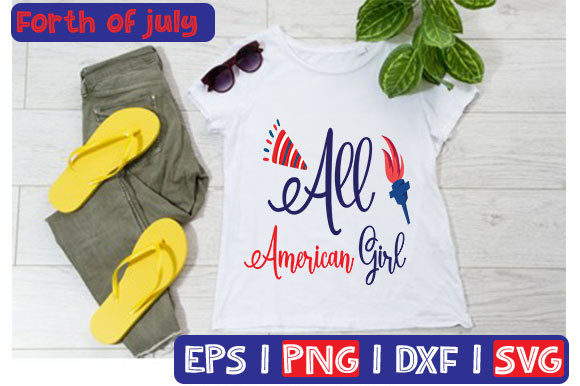 A Crafter's Review of All American Girl Typography Graphics for T-Shirt Designs