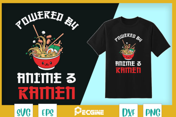 A Designer's Take on the Powered by Anime Ramen Embroidery File