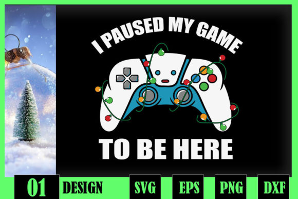 A Festive Gaming Graphic for Holiday Branding & Crafts