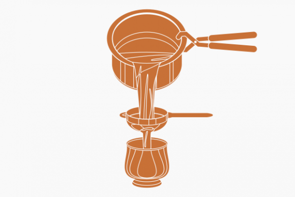 A Pouring Chai Illustration for Modern Graphics
