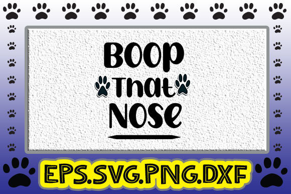 Boop That Nose: A Playful Graphic Design Asset for Craft Blogs