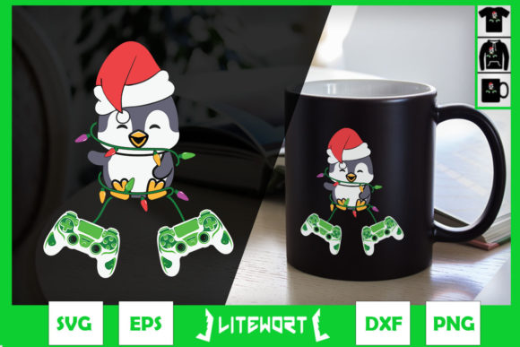 Crafting Festive Graphics: The Gamer Christmas Penguin Santa Hat