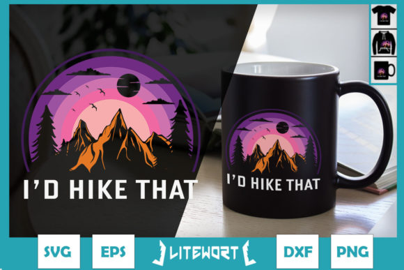 Funny Hiking Outdoor Graphics for Crafts and Merchandise