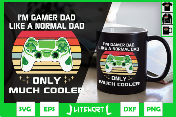 Gamer Dad Embroidery: Humor for Modern Families