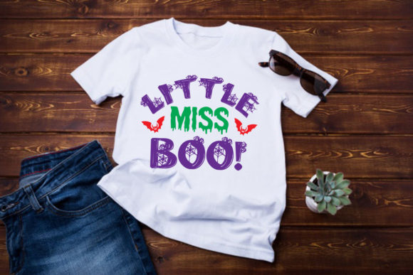 Little Miss Boo: A Graphic Asset for Timeless T-Shirt Designs