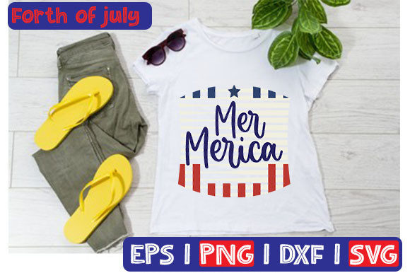 Mer Merica: A Graphic Design Asset for Editorial & T-Shirt Designs