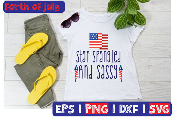 Star Spangled and Sassy: A T-Shirt Graphic for Editorial Impact