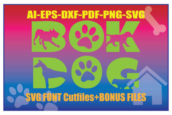 The Bok Dog Font for Crafty Graphics and Editorial Content