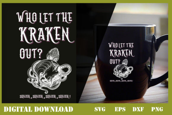 The Kraken Pullover: A Bold Graphic for Packaging & Print Templates
