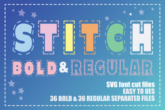 The Stitch Bold & Regular Font: A Craft & Graphic Designer's Asset